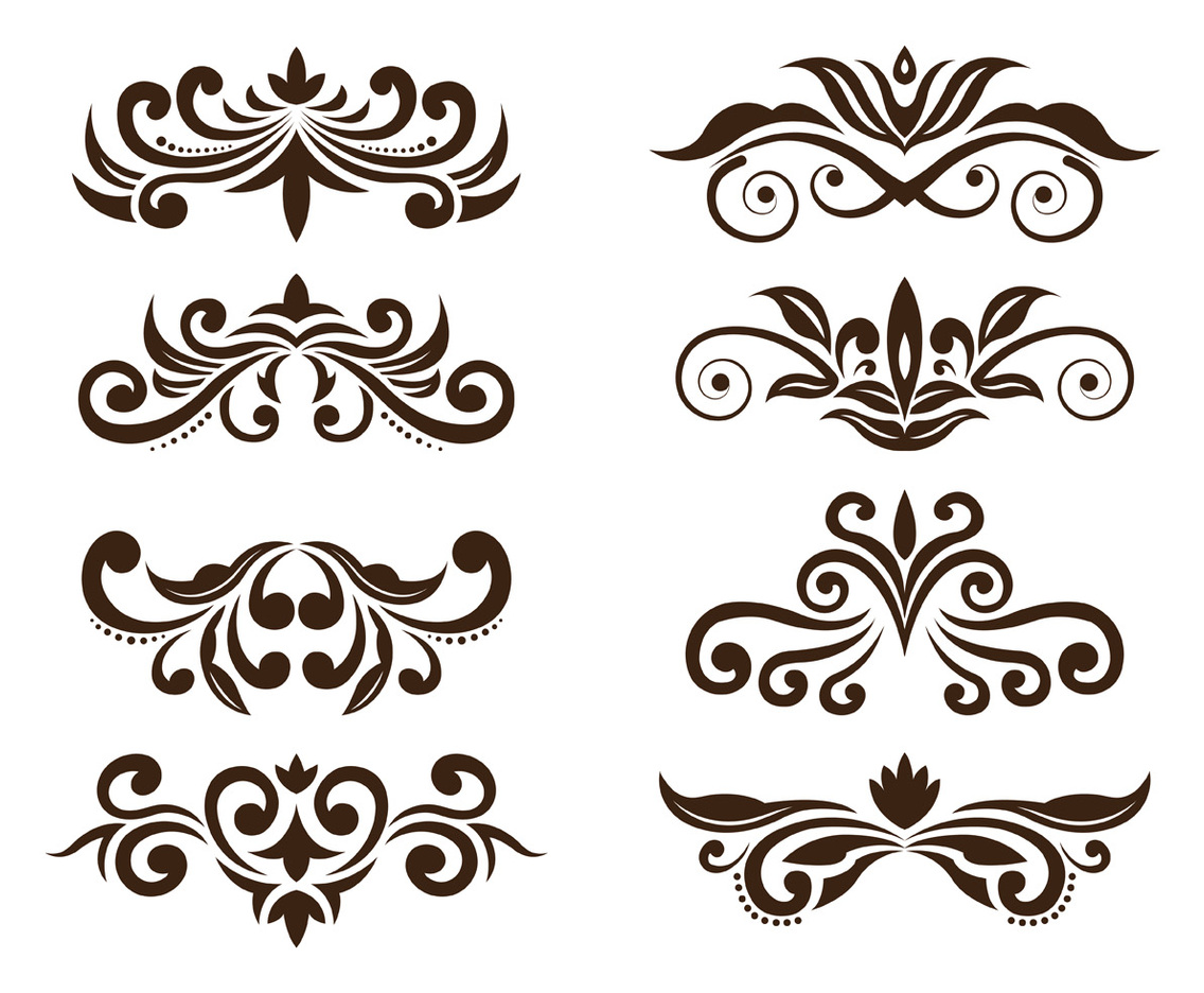 Set Of Cartouche Vector