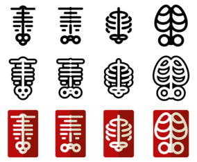 Ribcage Vector Icons