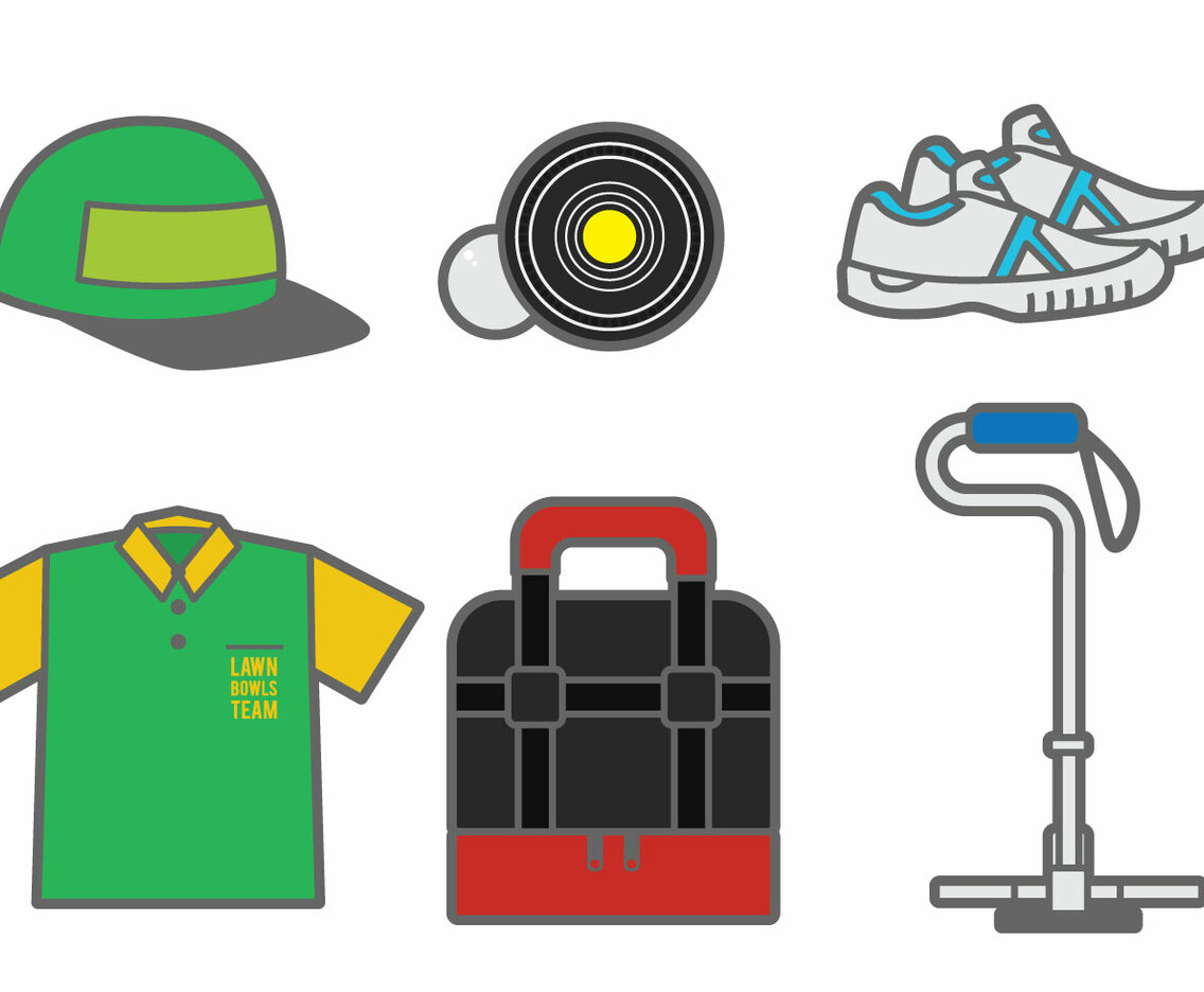 Lawn Bowls Vector Elements