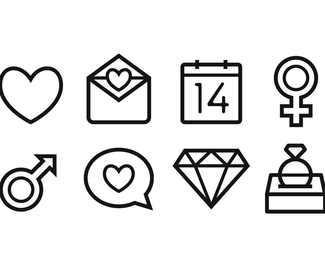 Free Wedding Icon Set