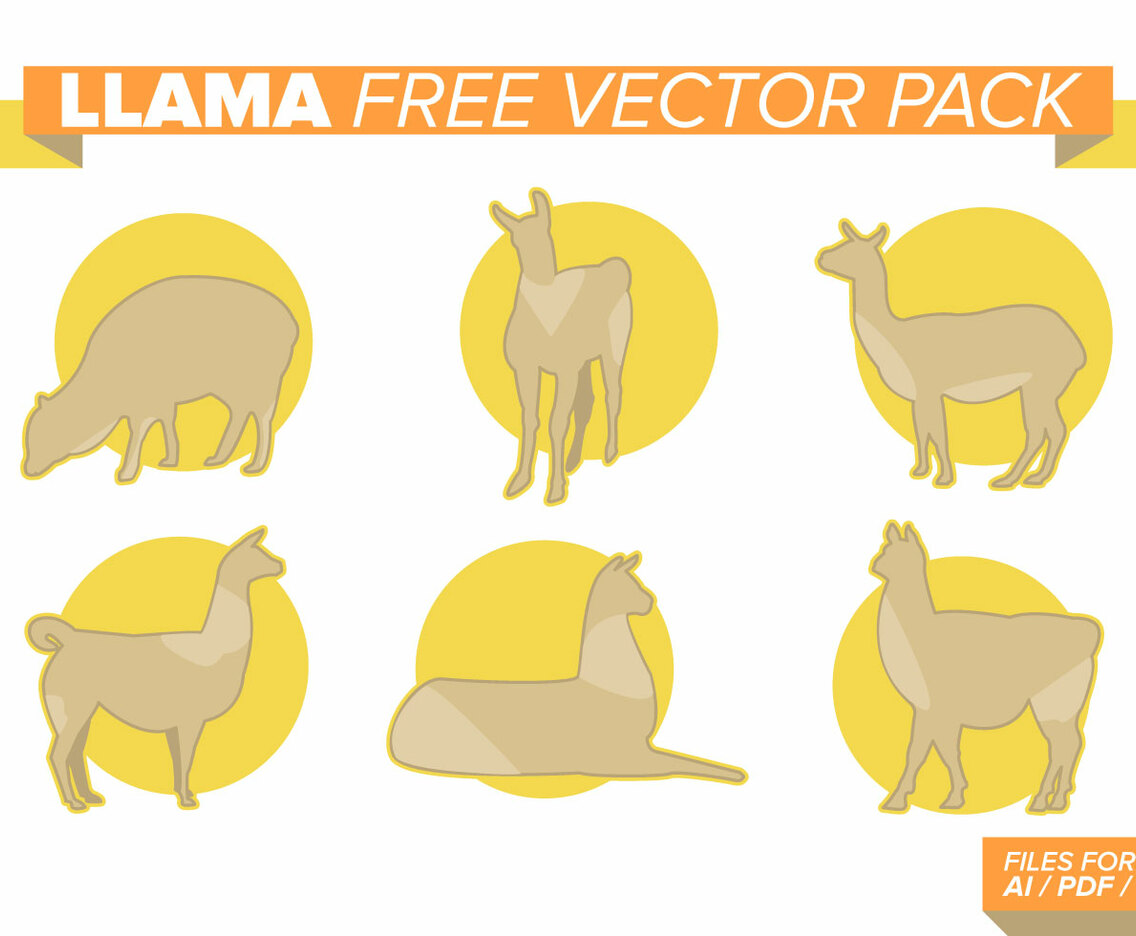 Llama Free Vector Pack