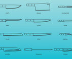 Kitchen Knives Icons