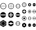 Screws  Nuts  Nail Vector Icon