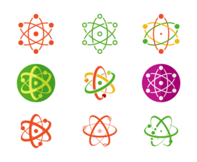Set Of Atomium Vector