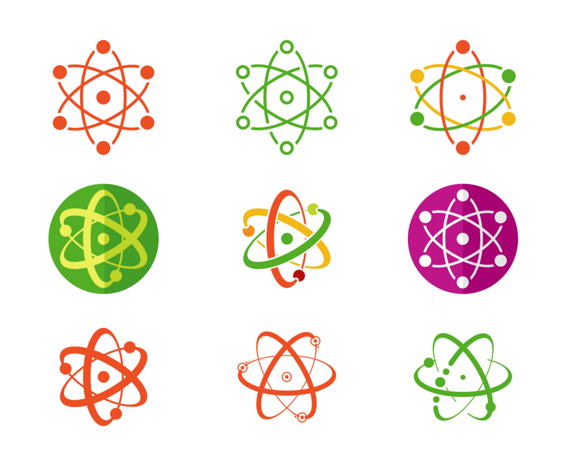 Set Of Atomium Vector