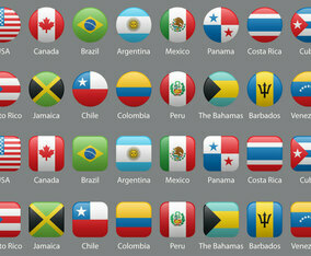 Americas Flags