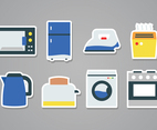 Free Home Appliances Sticker Icons