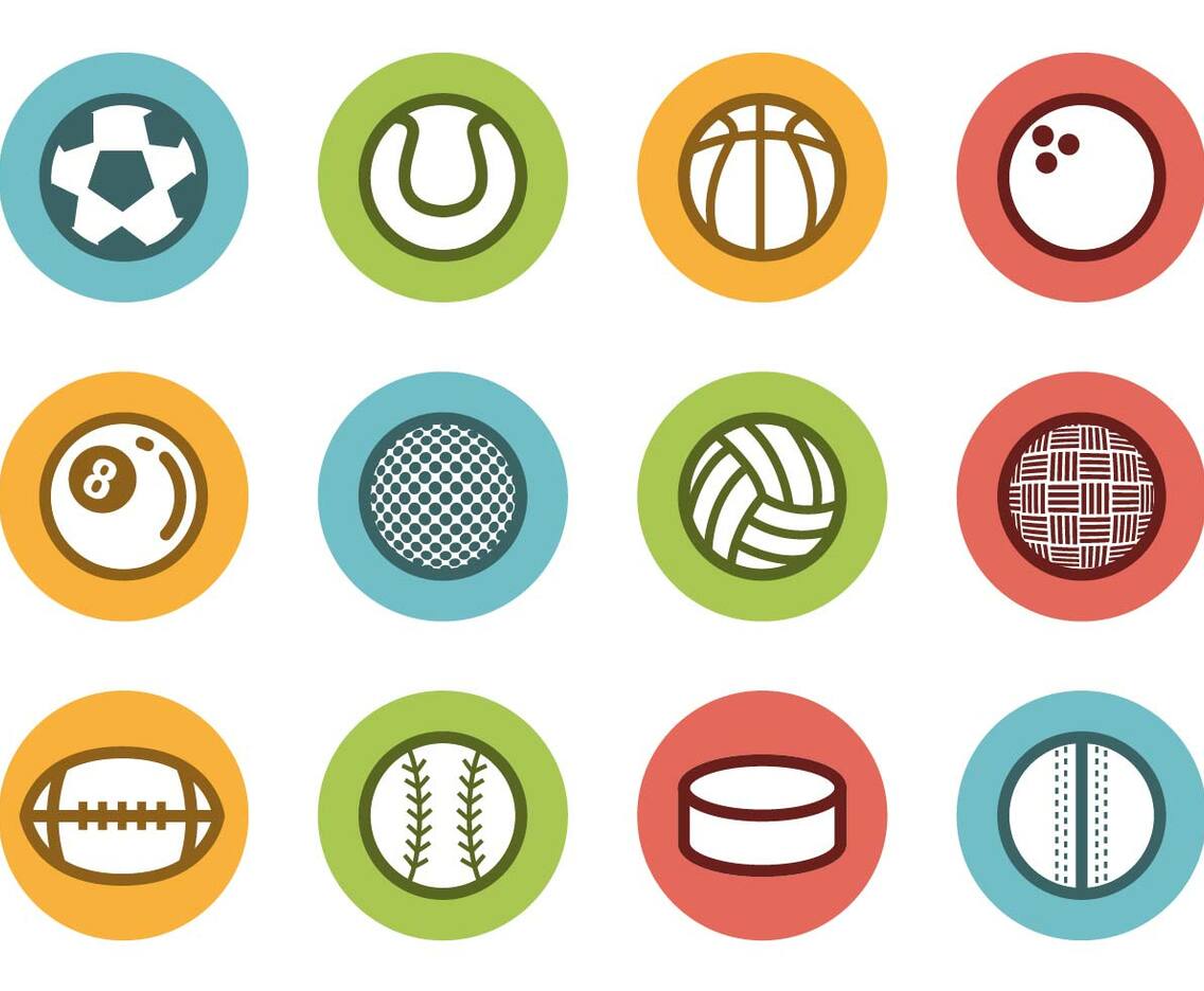 Free Sports Ball Icons Vector