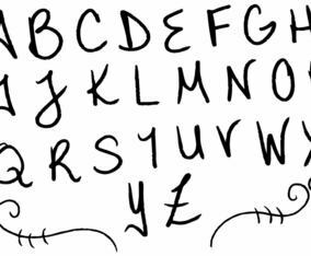 Letras Letters Alphabet Set F