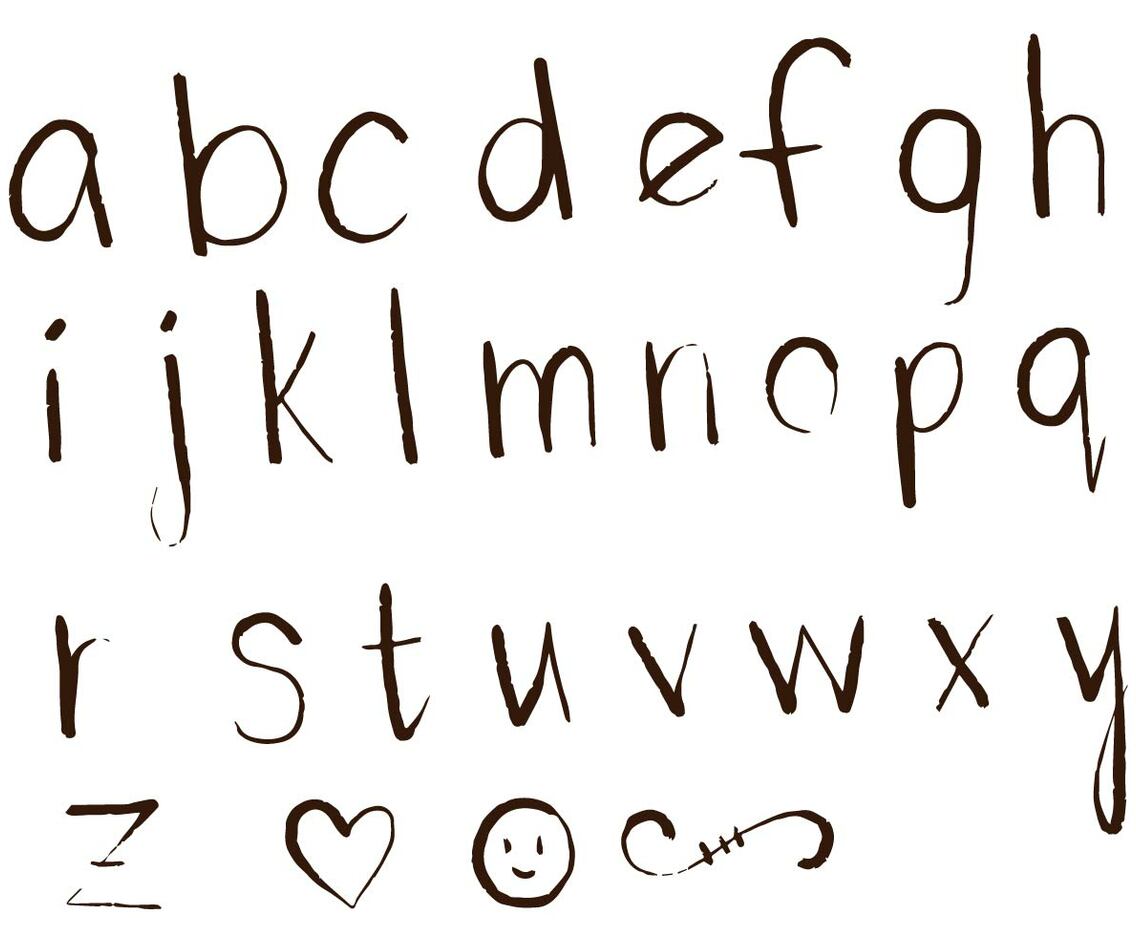 Letras Letters Alphabet Set D