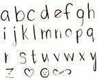 Letras Letters Alphabet Set D