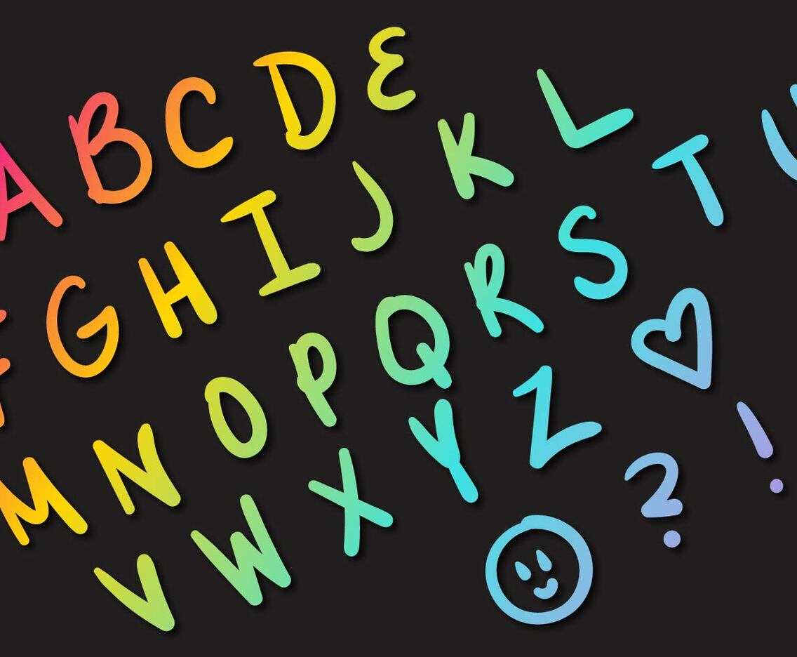 Letras Letters Alphabet Set A