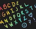 Letras Letters Alphabet Set A