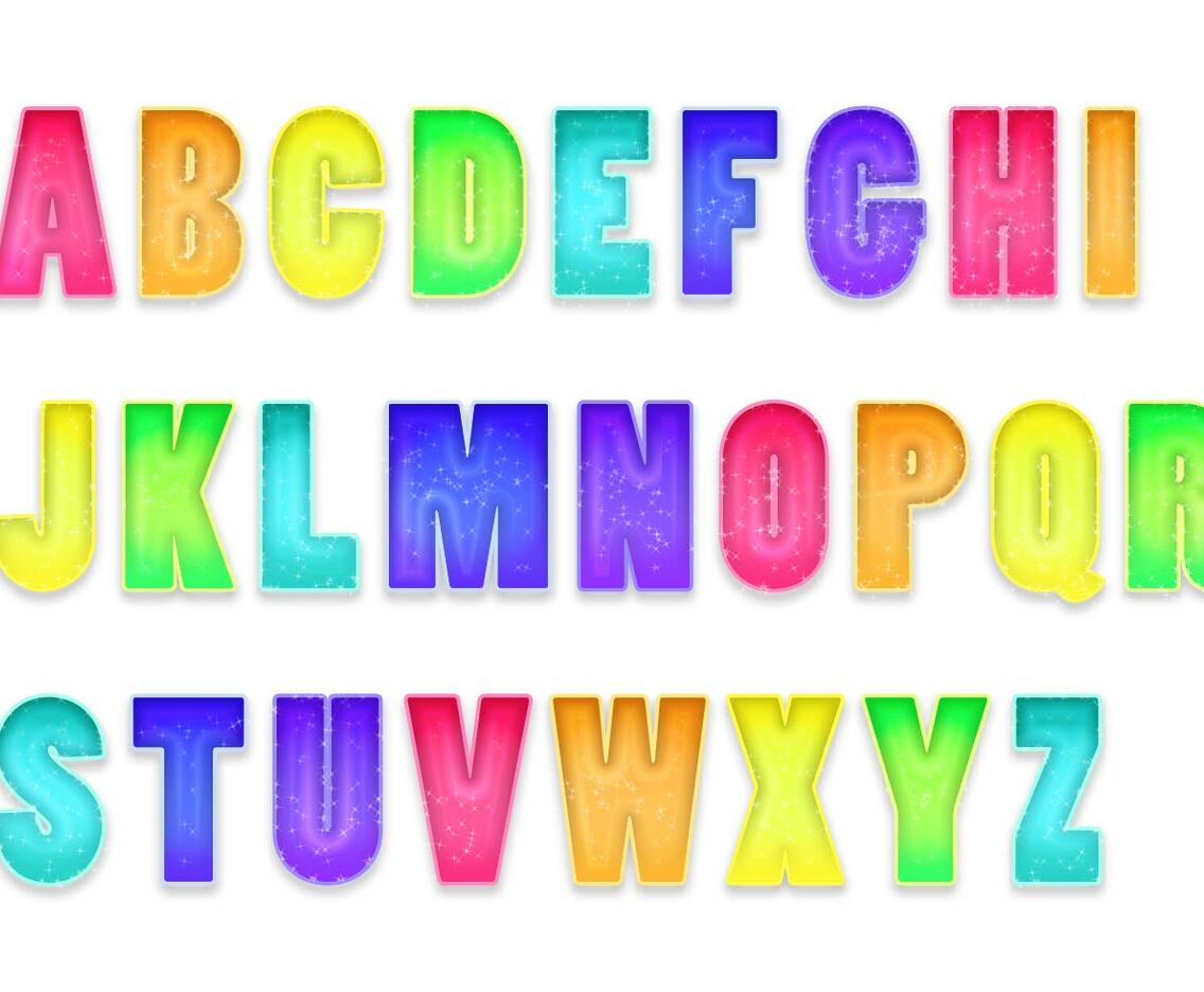 Letras Letters Alphabet Set B