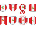 Free Peru Flag Icons Vector