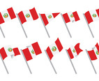 Free Peru Flag Icons Vector