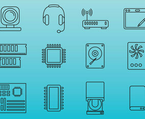 Computer Parts Icons