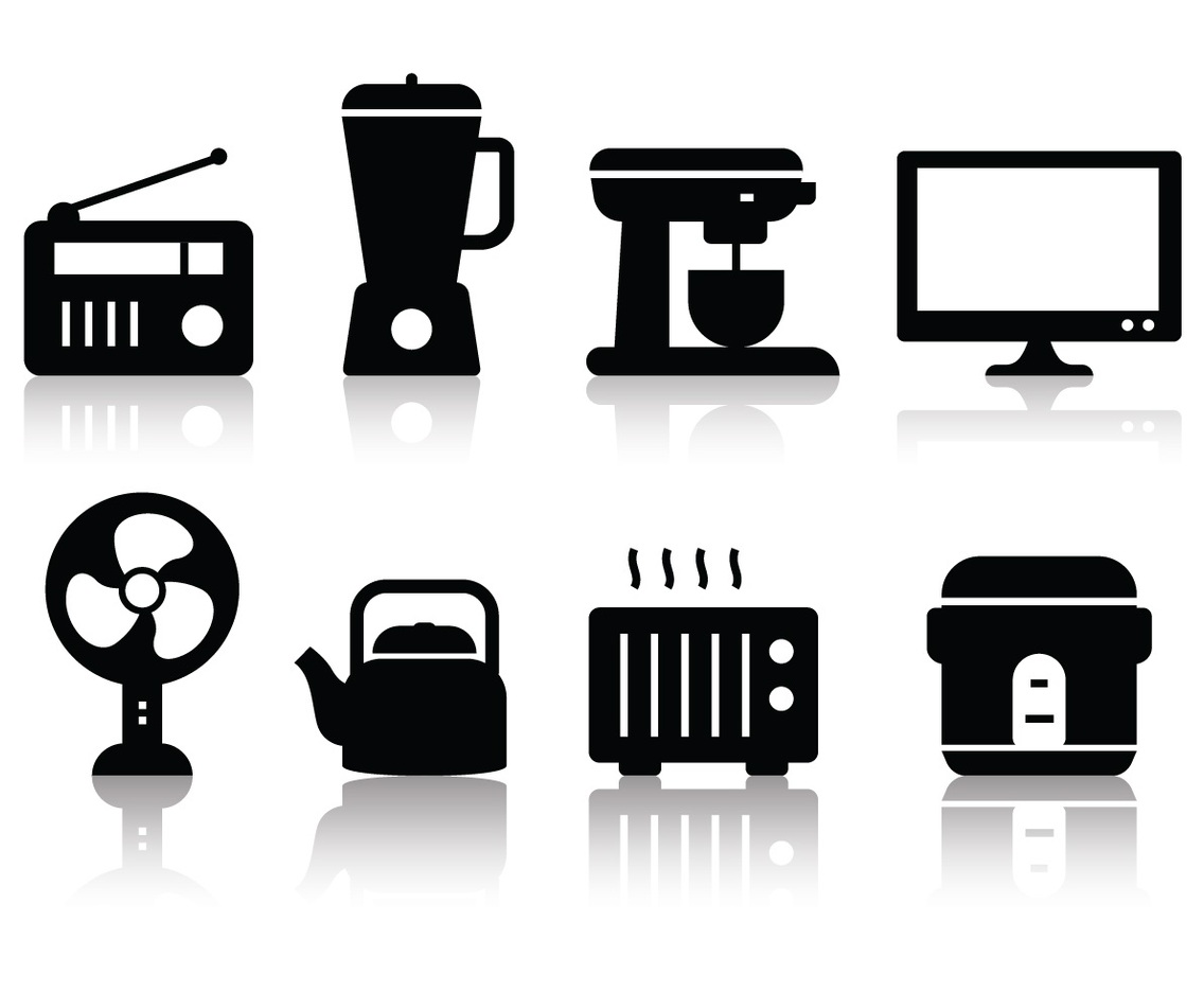 Free Minimalist Home Appliances Icon Set