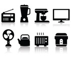 Free Minimalist Home Appliances Icon Set