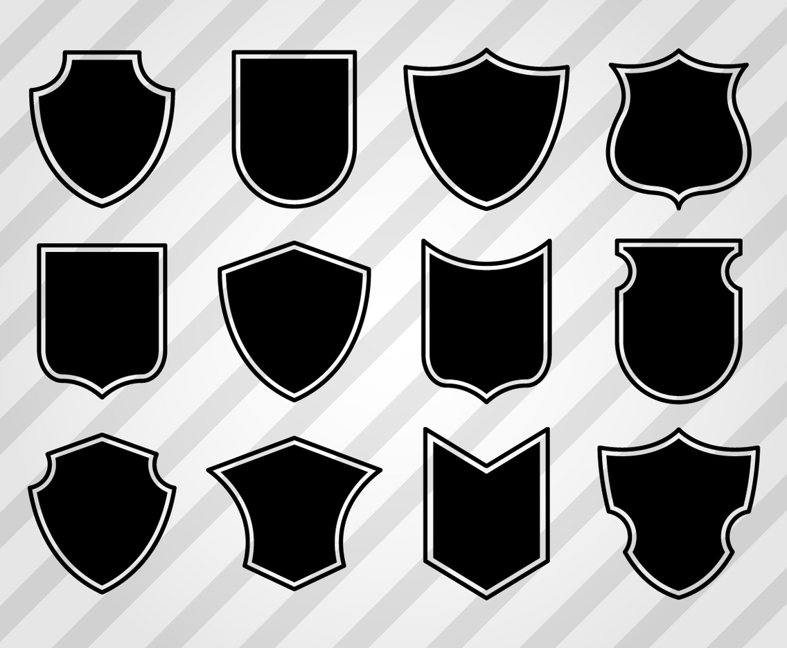 Free Vintage Shield Shapes Vector