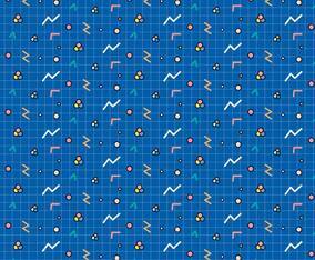 Outline Geometric Shapes Pattern