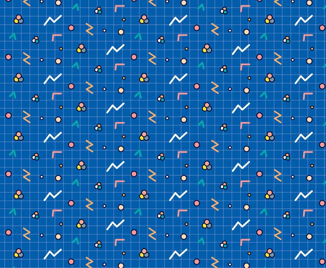 Outline Geometric Shapes Pattern