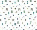 Colorful Outline Geometric Pattern