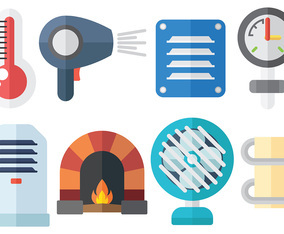 Heat Objects Vectors