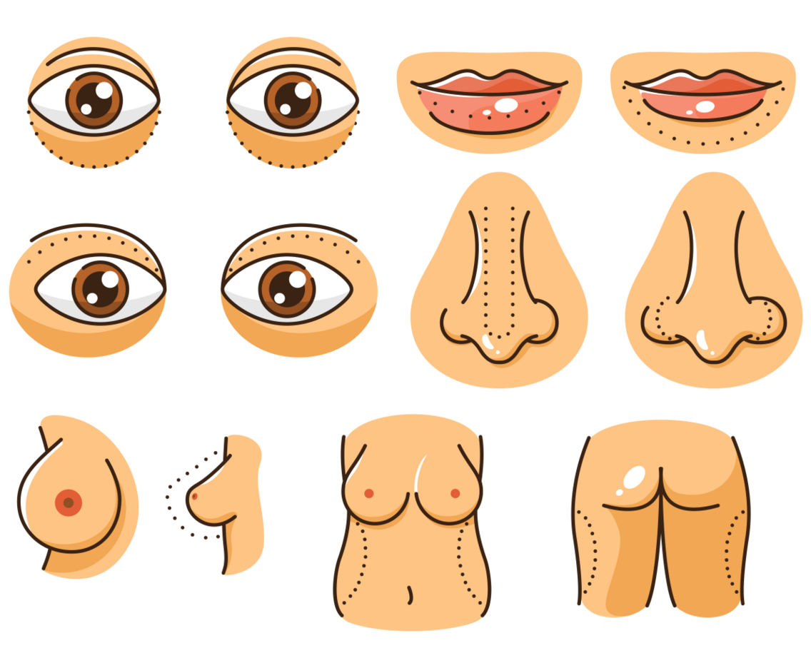 Plastic Surgery Icons