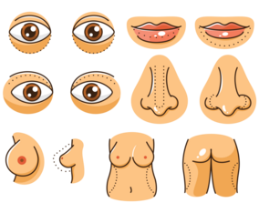 Plastic Surgery Icons
