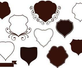 Free Vintage Shields Vectors