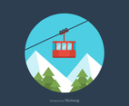 Free Flat Cable Car Vector