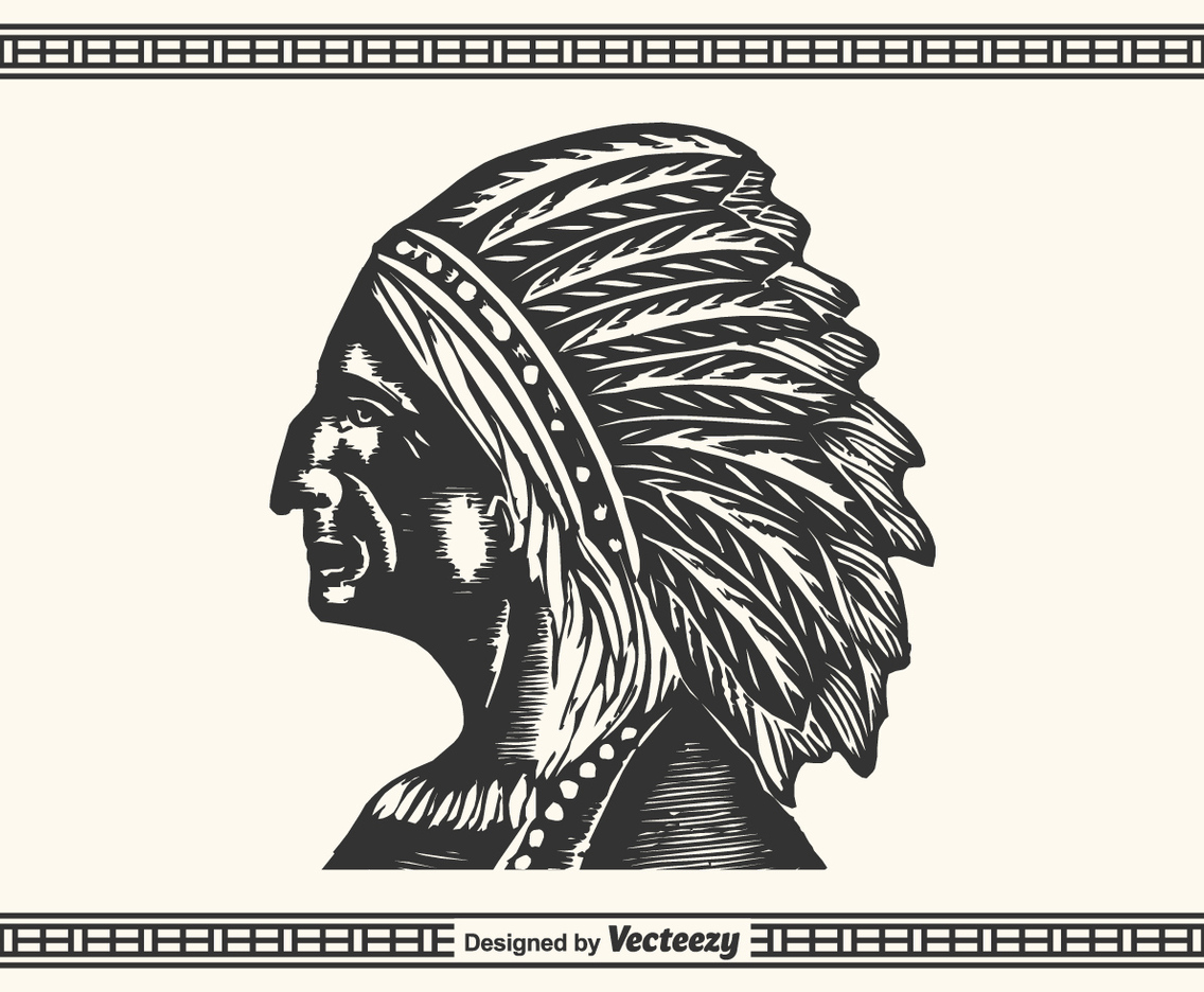 Free Hand Drawn Native American