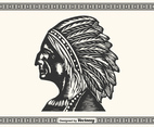 Free Hand Drawn Native American