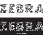 Free Zebra Vector Lettering
