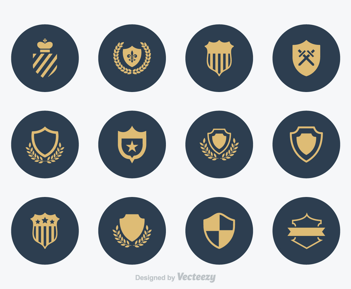 Free Vector Blason Set