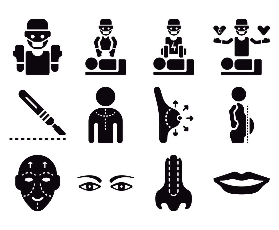 Plastic Surgery Icons