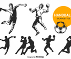 Free Handball Silhouettes Vector