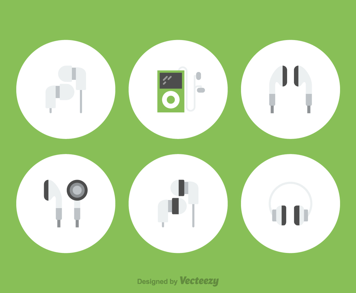 Free Ear Buds Vector Icons
