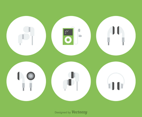 Free Ear Buds Vector Icons