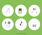 Free Ear Buds Vector Icons
