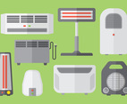 Free heater icons vector