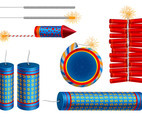 Fire Cracker Vector Set