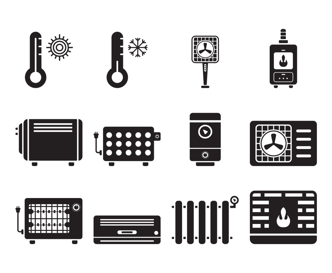 Heating and Cooling Icons