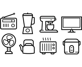 Free Home Appliances Icon Set