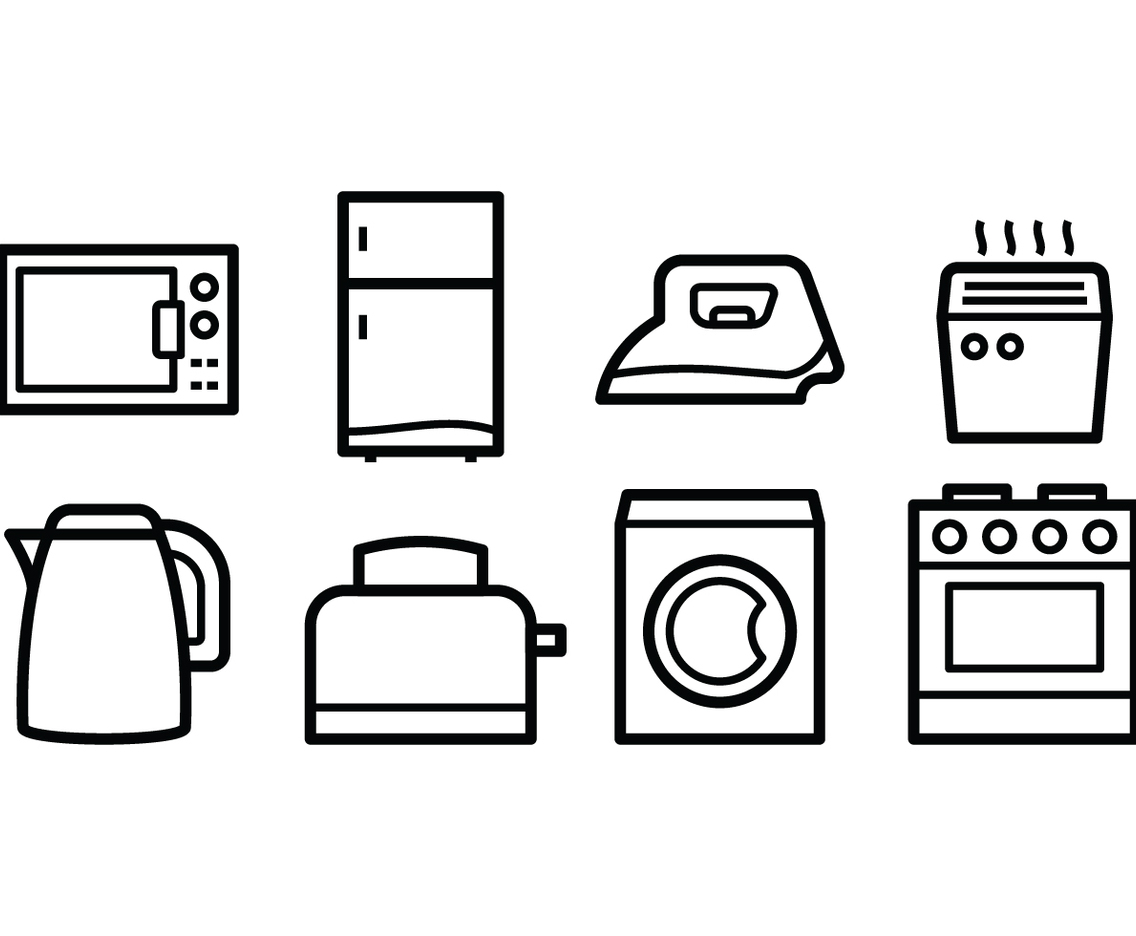 Free Home Appliances Icons