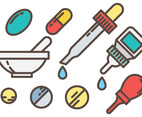 Free medicine vector icons