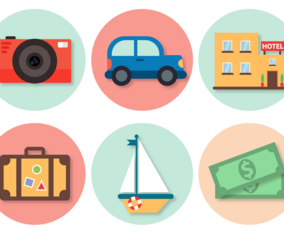 Free Travel Elements Vector