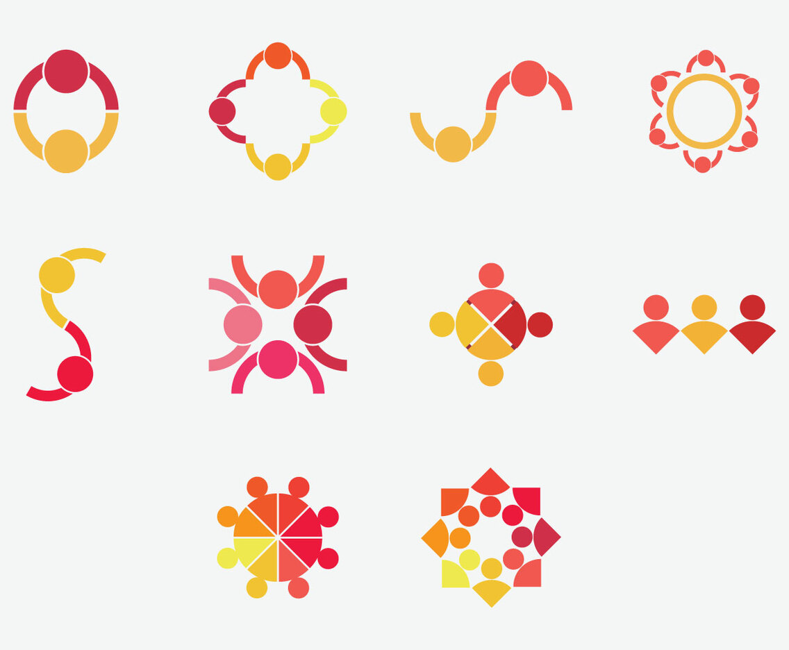 Working Together Icon Set