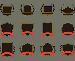 Blason Template Icon Set